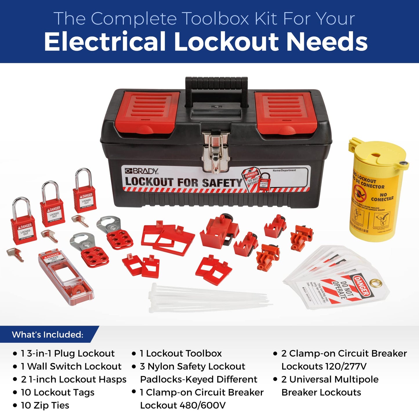 Brady Electrical Lockout Tagout Kit