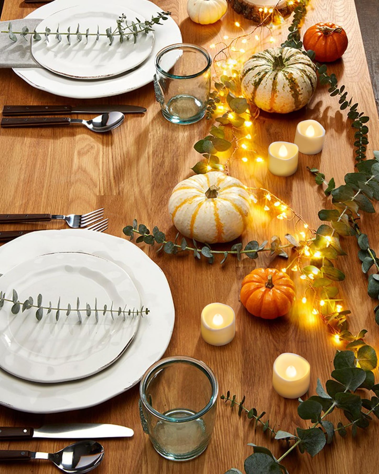 Homemory 12-Pack Flickering Flameless LED Tea Light Candles, Battery Operated, 200+ Hours, Votive & Table Decor for Weddings & Holidays