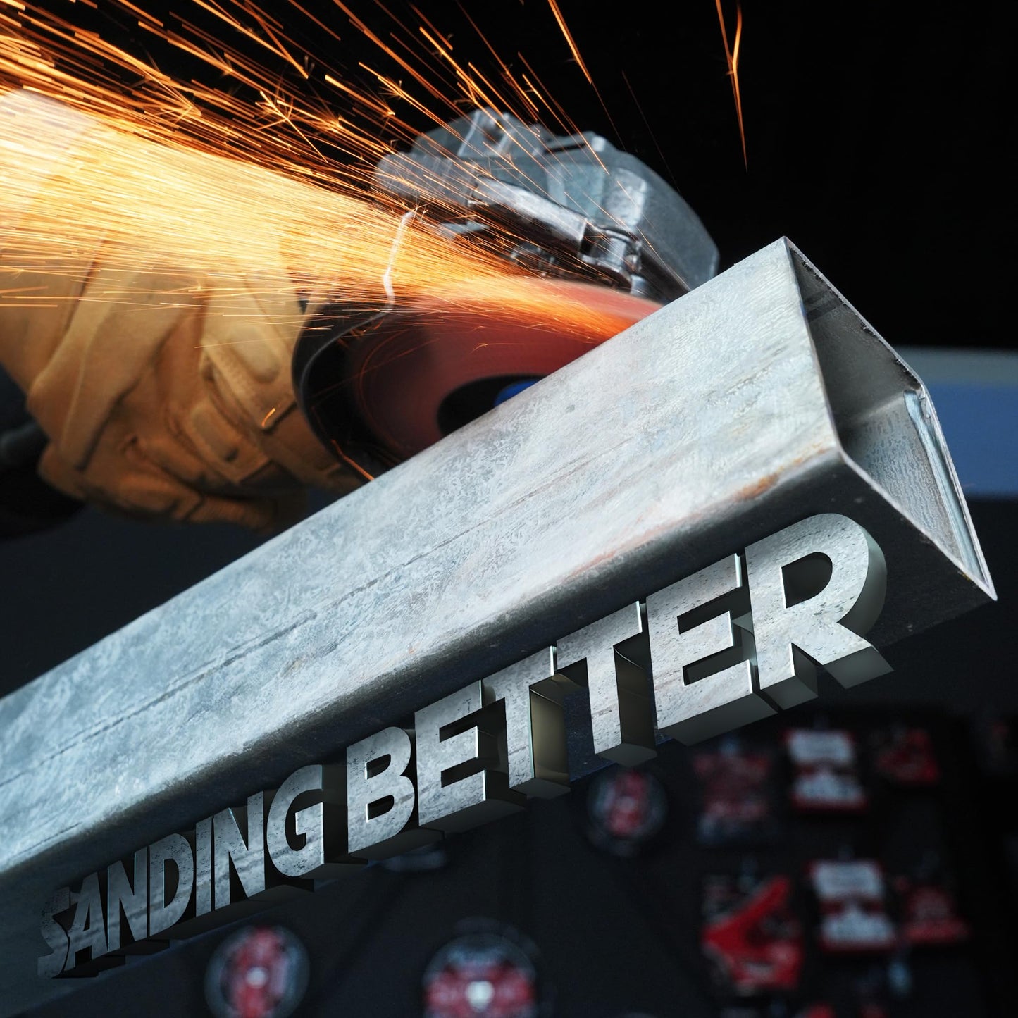 EZARC 10-Pack 4.5" x 7/8" 40 Grit Ceramic Flap Discs, Type 29 Grinding Wheels for Stainless Steel, Metal, Cast Iron, Sheet Metal