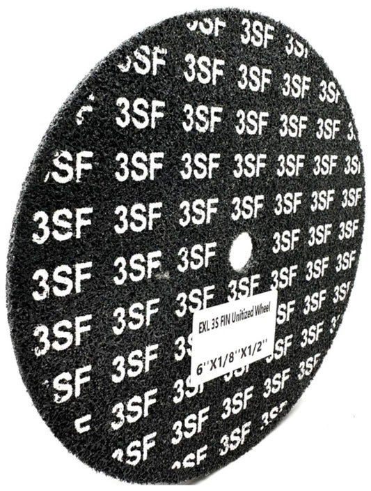 Pro-Graad EXL Unitized Wheel, Silicon Carbide, 6" Diameter x 1/8" Wide x 1/2" Arbor, 3S Fine | 27997 | (Pack of 1)