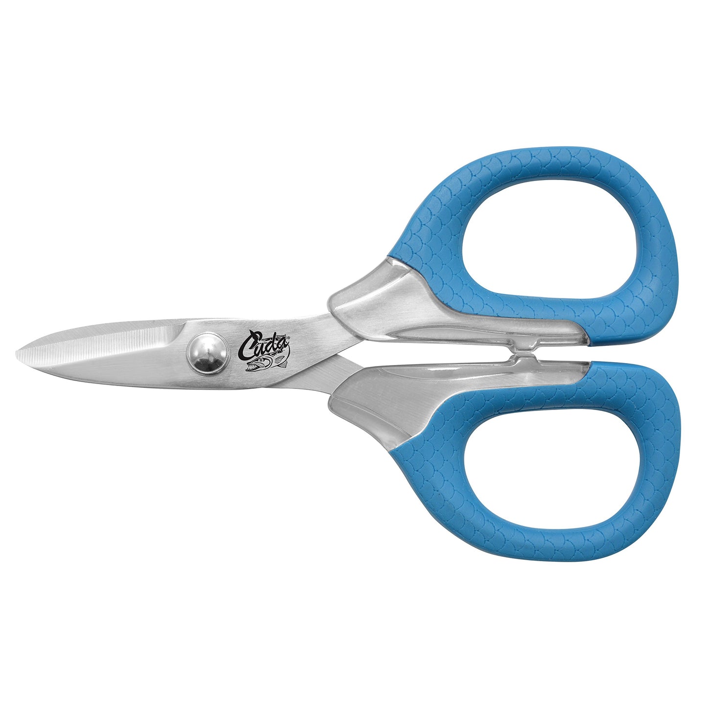 CUDA 5.5" Large Braid Shears – Heavy-Duty Fishing Line Cutter for Braid, Mono & Fluorocarbon, Dual Serrated Blades, Non-Slip Comfort Grip