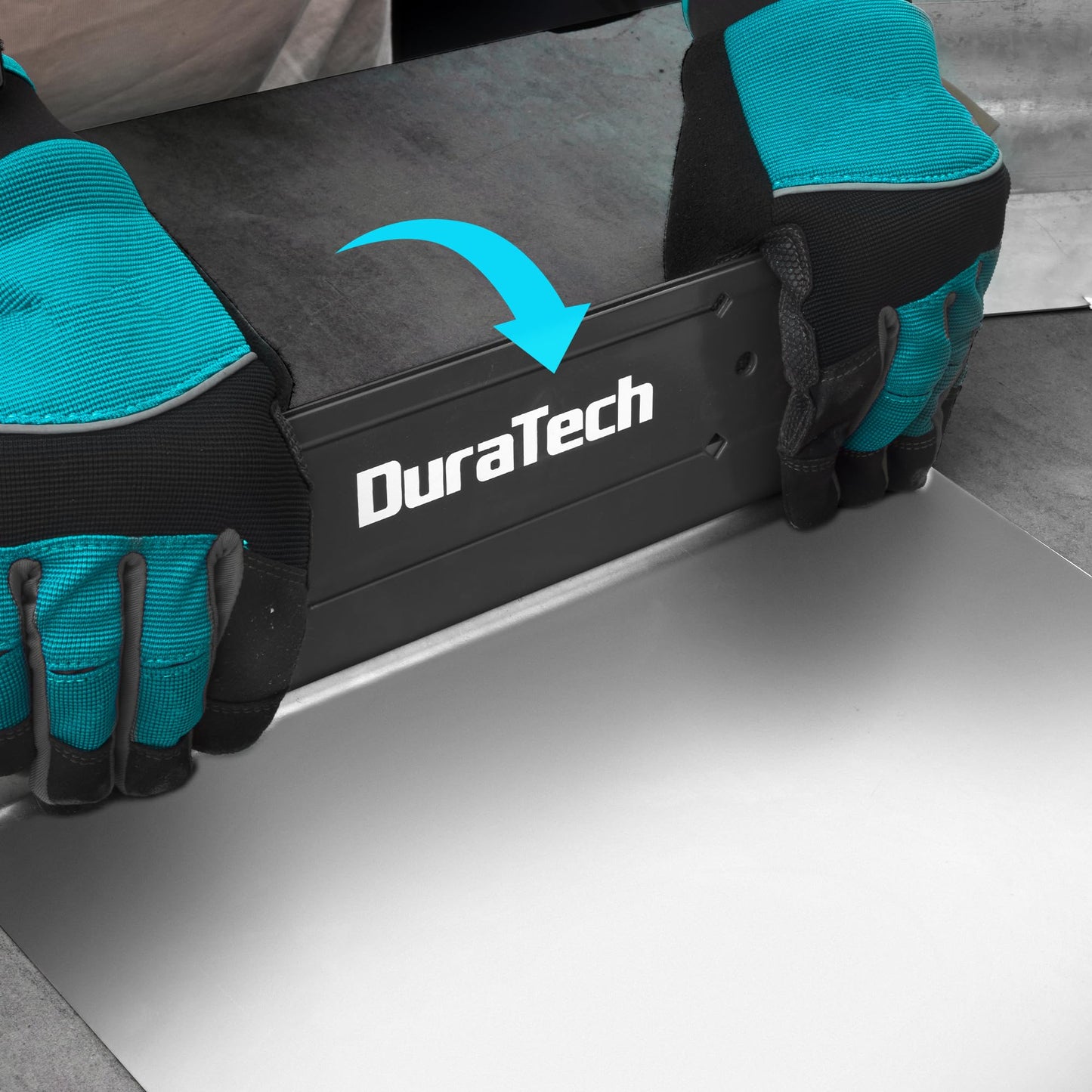 DURATECH 12" Sheet Metal Bender, Hand Seamer Folding Tool with 3/8" & 1" Folds for HVAC, Roofing & Metal Fabrication