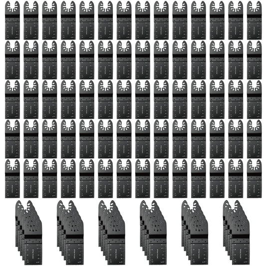 TrivdPro 100PCS Oscillating Tool Blades, Universal Multitool Saw Blades for Wood, Compatible with DeWalt, Milwaukee, Ryobi, Bosch, Rockwell