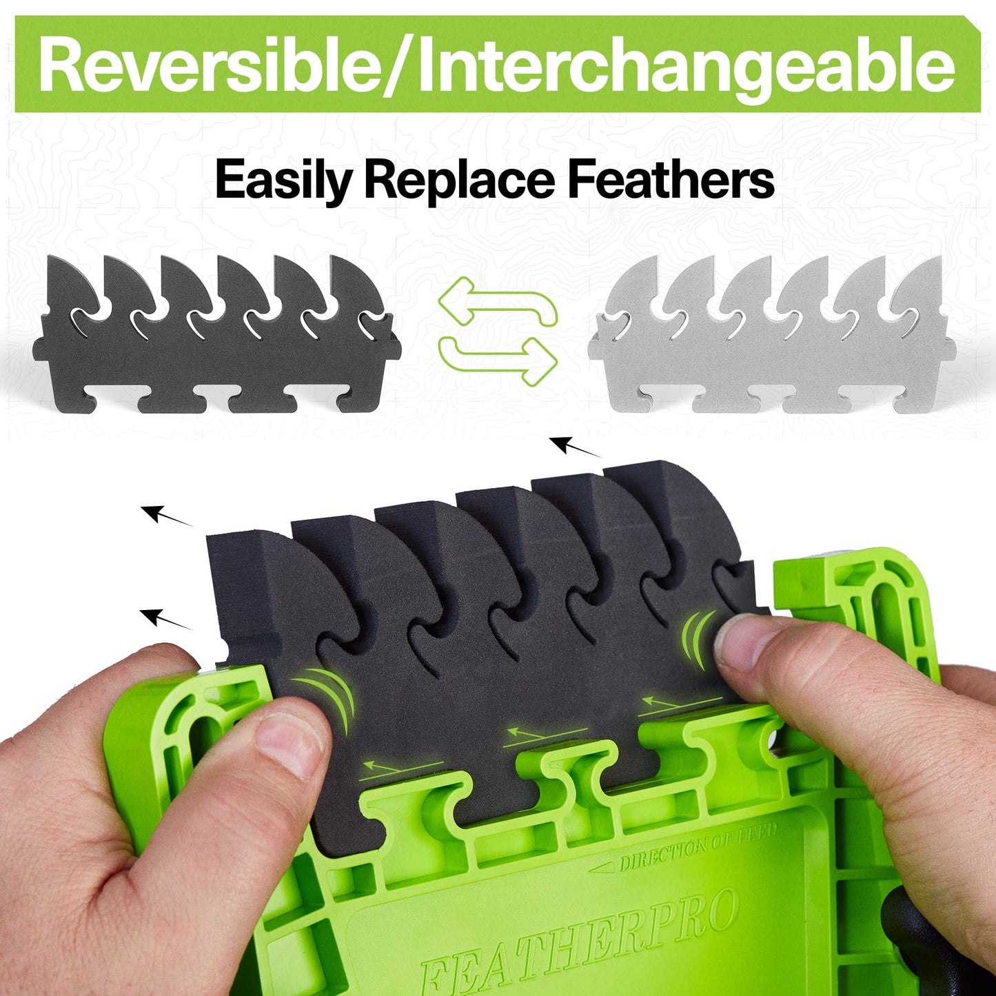 BOW FeatherPRO FP1 Featherboard for Table Saws, Router & Band Saws, EVA Feathers Reduce Kickback, Woodworking Safety Tool