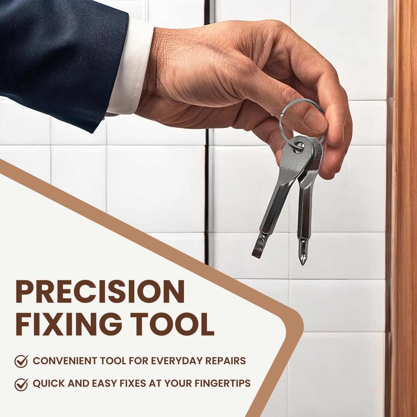 Pocket Screwdriver Set 2-Pack – EDC Keychain Tools, Compact Flat & Phillips for Furniture, Small Repairs, Portable Stocking Stuffer