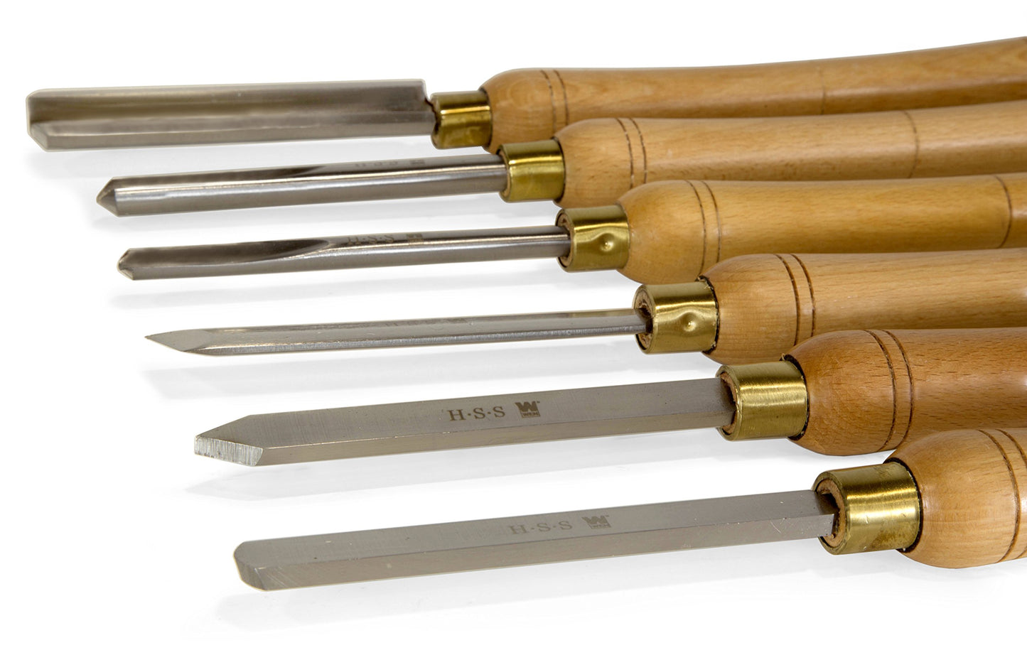 WEN CH11 6-Piece Artisan Chisel Set with 6-Inch High-Speed Steel Blades and 10-Inch England Beech Handles