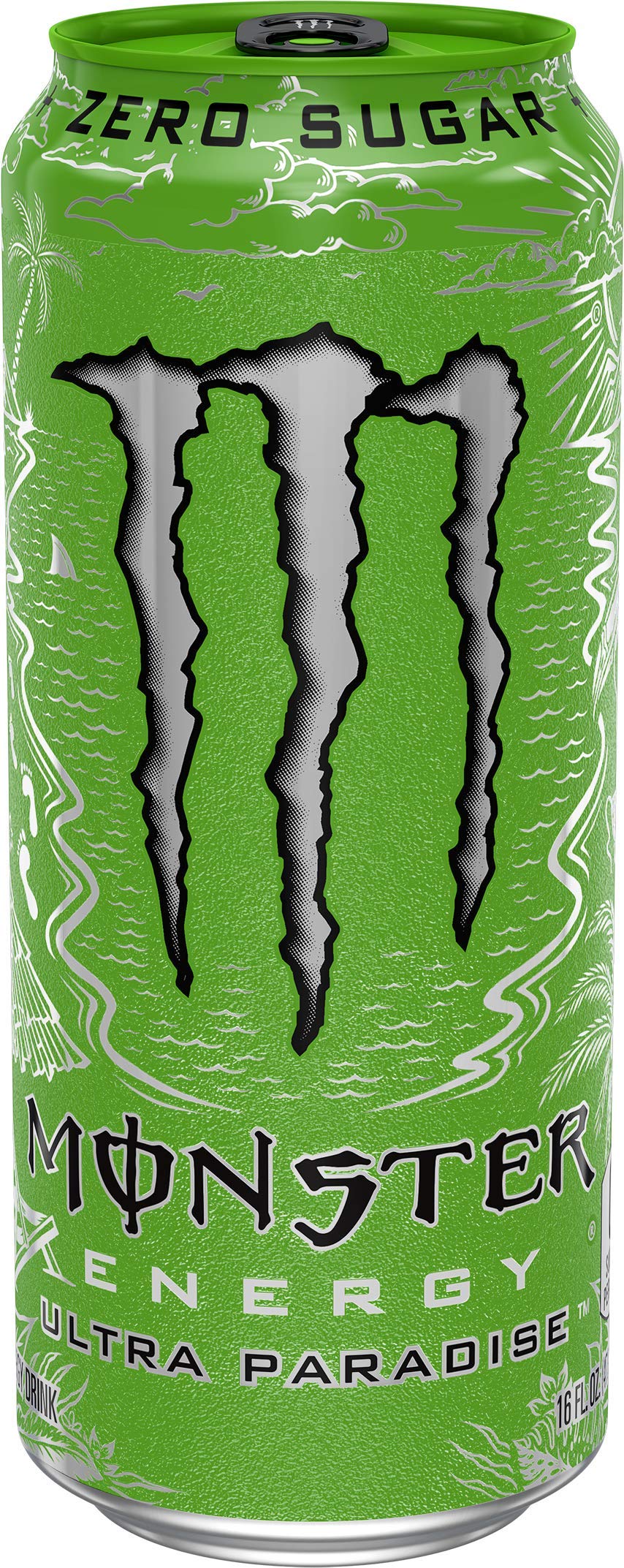 Monster Energy Ultra Paradise, Sugar Free Energy Drink, 16 Ounce (Pack of 24)