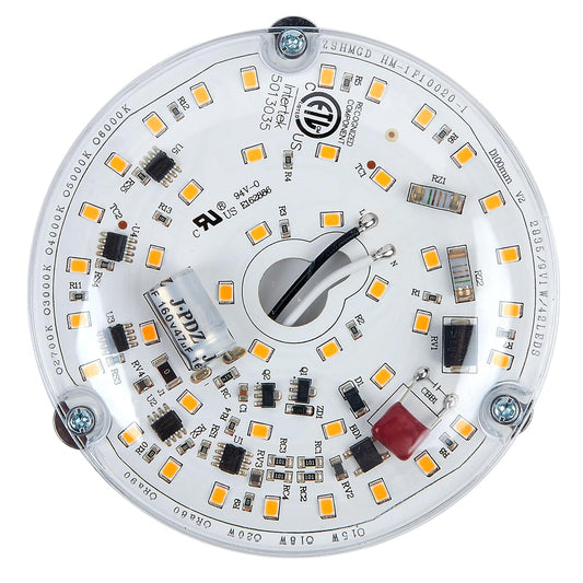 BeVisible N Glow 3.93'' Retrofit LED Light Kit for Ceiling Fan, 18W 1900LM, Dimmable CRI90, Flicker-Free, 120V, ETL Listed (3000K Warm White)