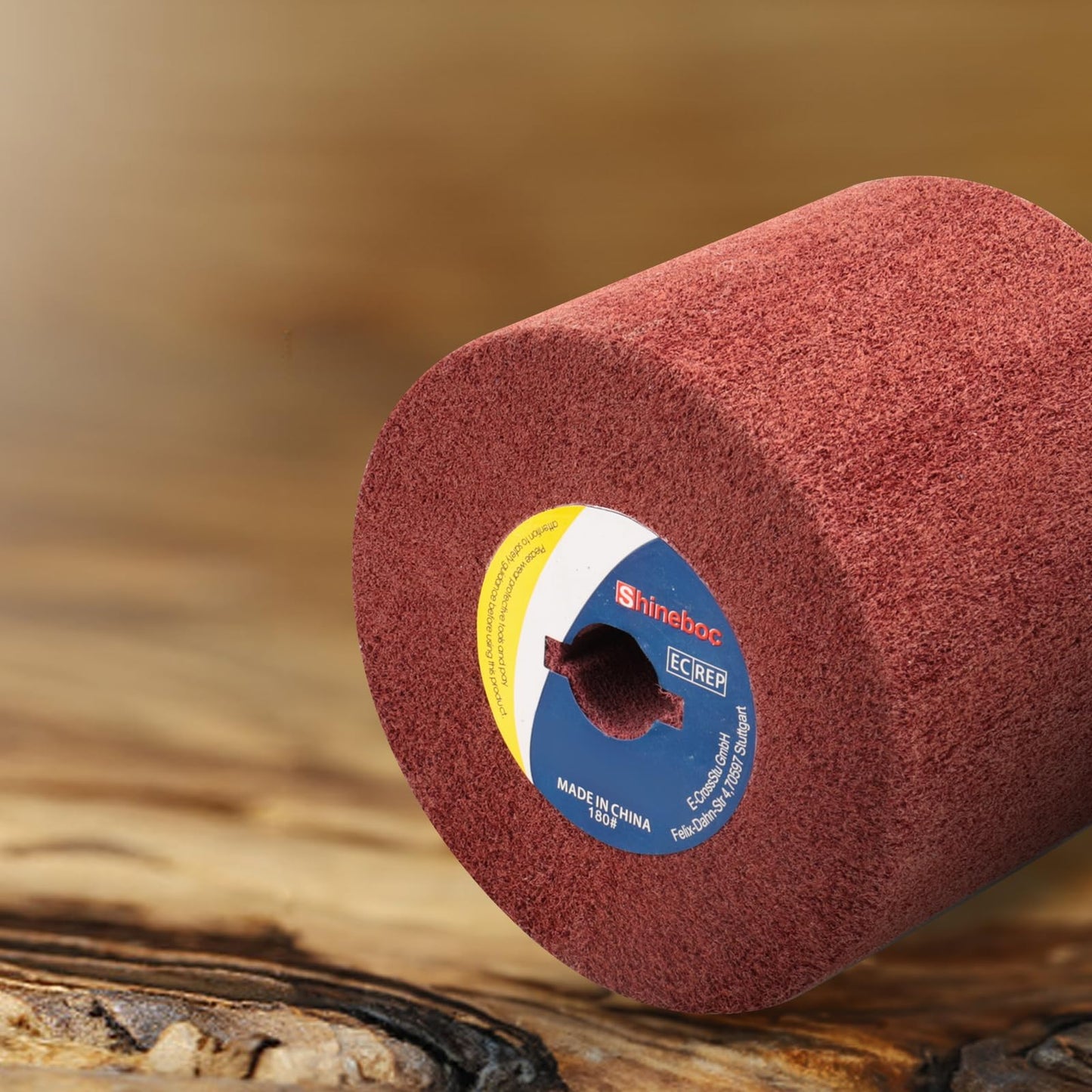 60 Grit Surface Conditioning Tool Drum,4.7" x 4" Burnishing Polishing Wheel Drum for Metal Stainless Steel Wood Surface Conditioning Treatment