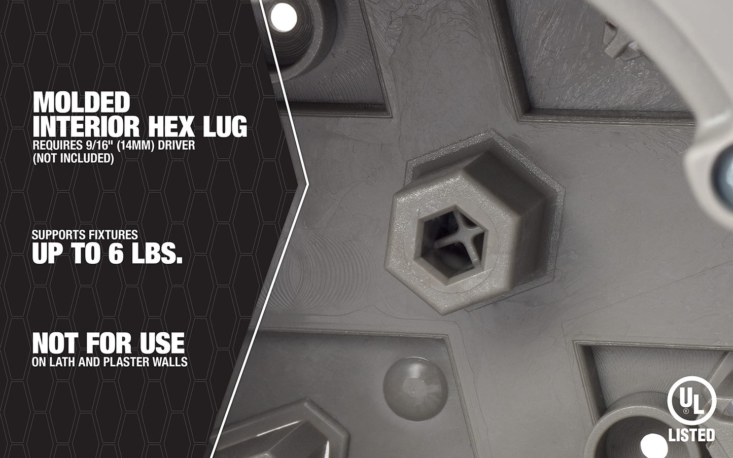 Southwire -MSBST250 Fixture and Ceiling Electrical Box Smart Box Shark Tooth with Hole Saw