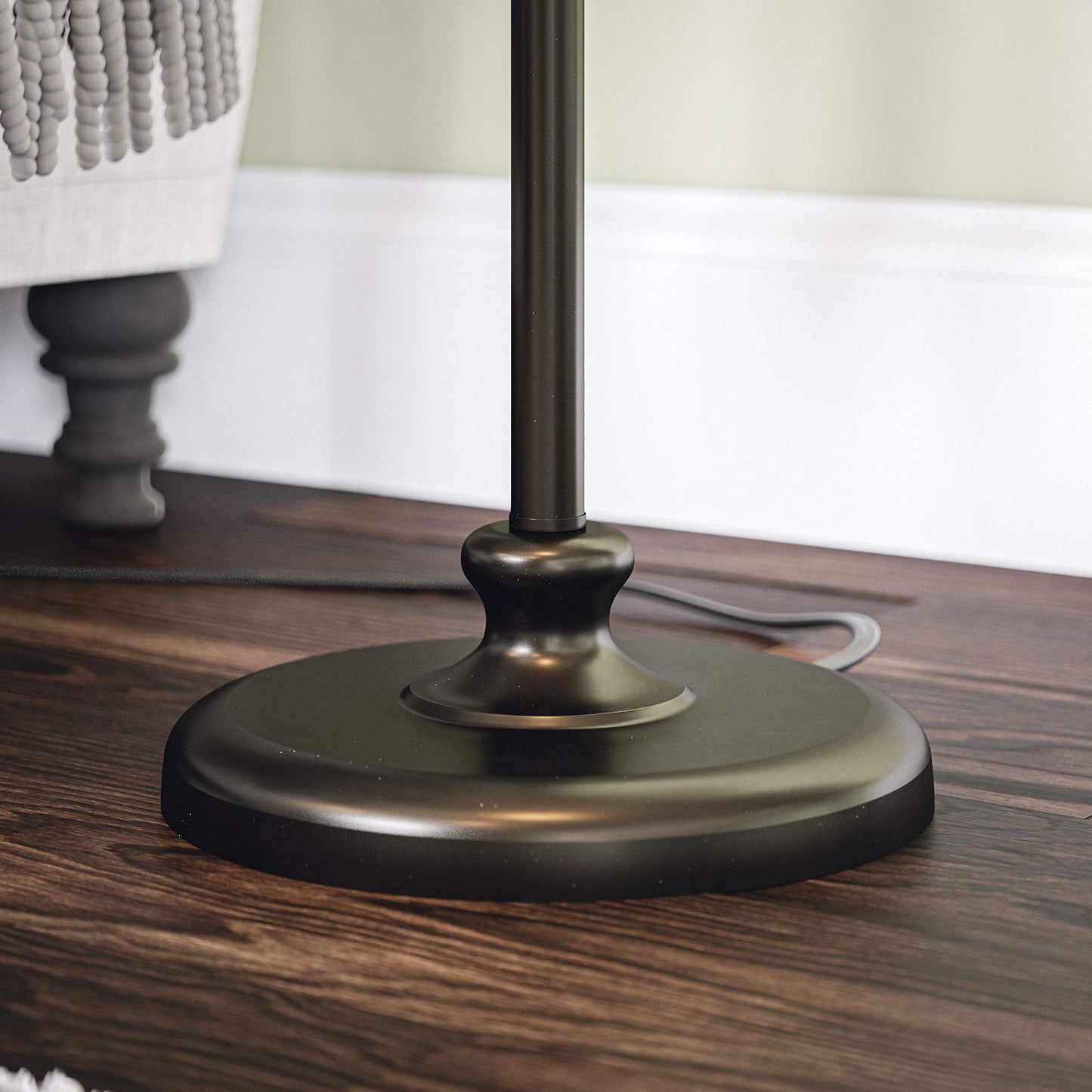 Kenroy Home KH87050 Charlotte 3-Pack - 2 Table Lamps, 1 Floor Lamp with Oil Rubbed Bronze Finish, Classic Style, 30.5" Height, 13" Width, 13" Depth