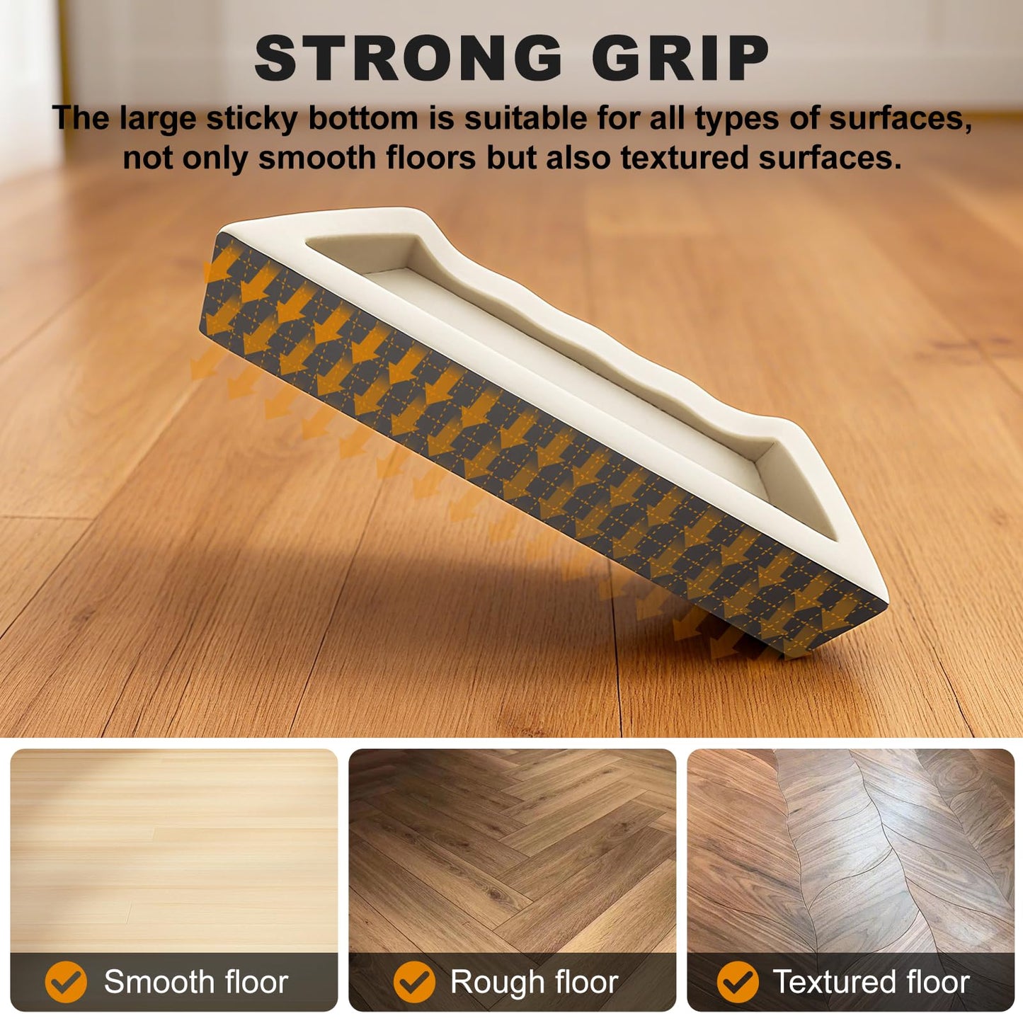 Floor Gap Fixer Tool – Heavy-Duty Plank Grabber with Washable Adhesive Pad for Laminate, Vinyl & Hardwood Flooring Repair