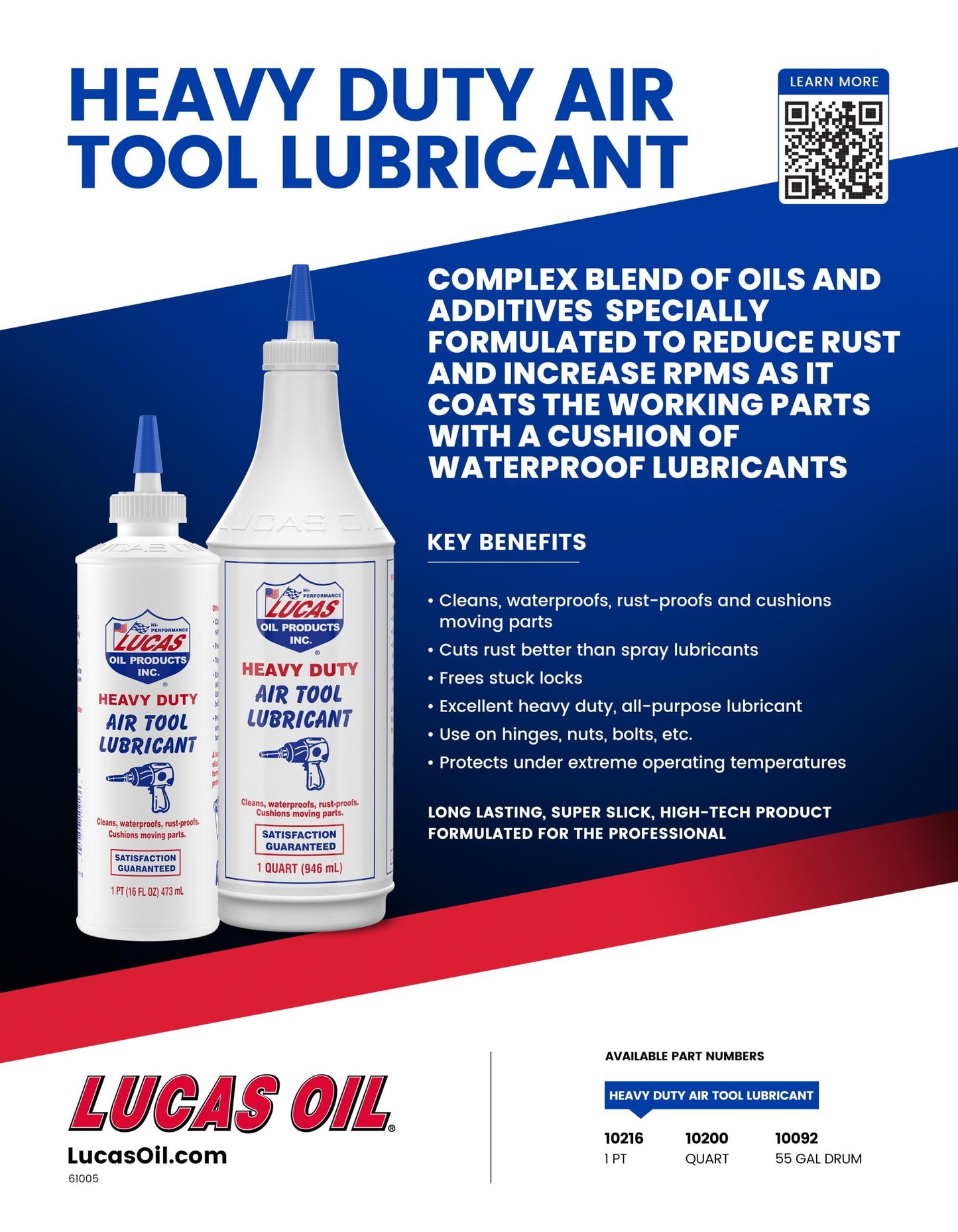 Lucas Oil 10200 Air Tool Lubricant - 1 Quart