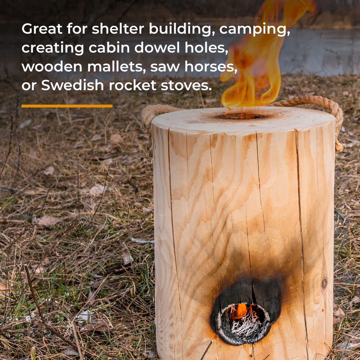 Bushcraft Survival 1″ Scotch Eye Auger Manual Hand Wood Drill Bit for Camping, Shelter Building & Backcountry Use