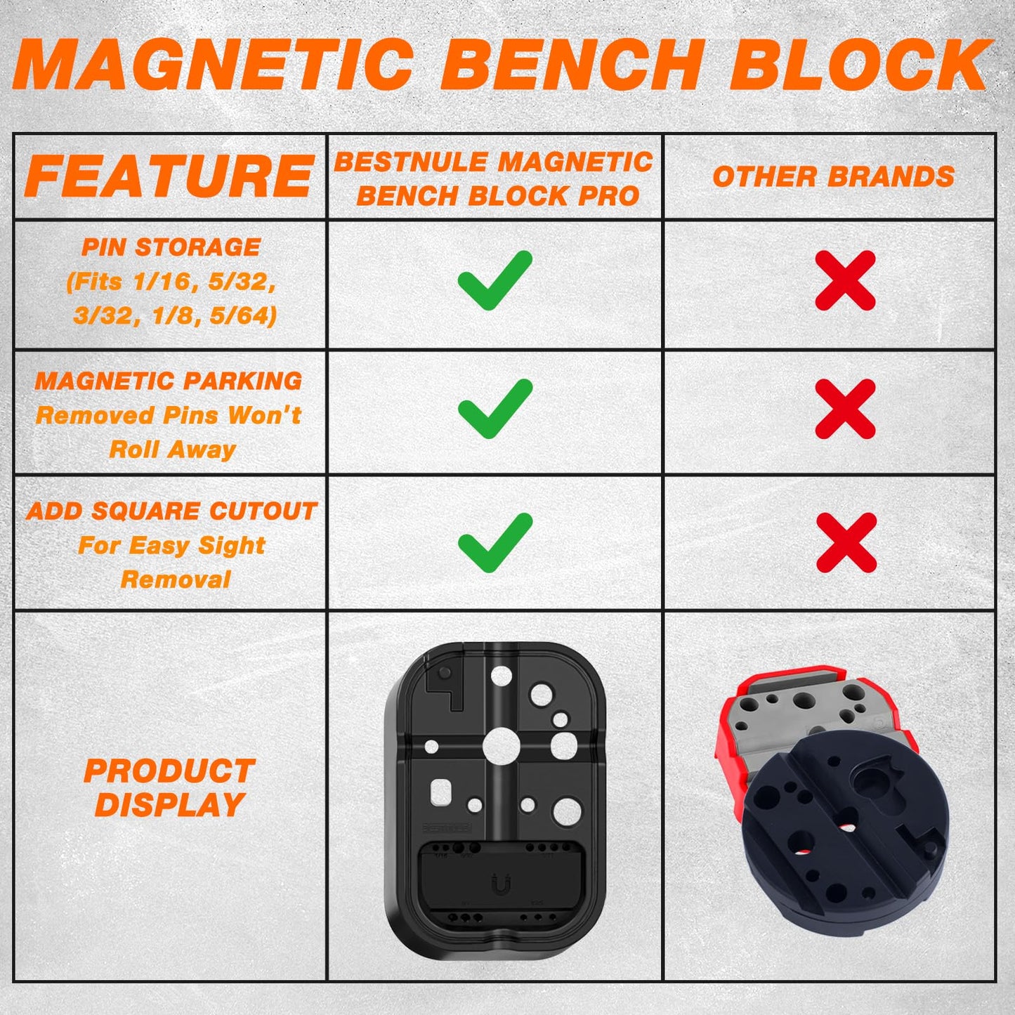 BESTNULE Punch & Pin Punch Set with Hammer, Bench Block & Organizer Box – High-Quality Metal Mechanical Repair Tool Kit