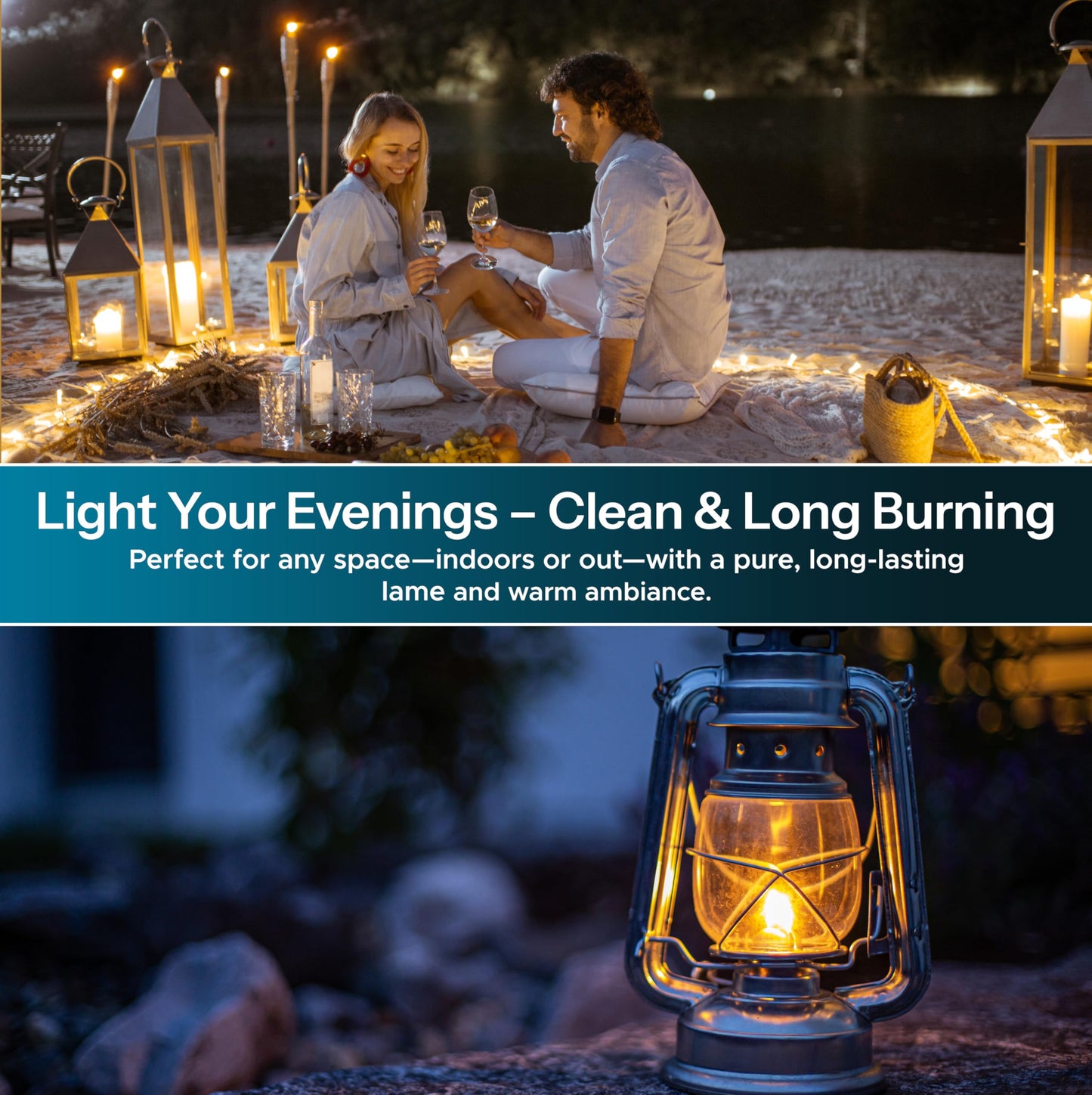 Firefly Fuel 32oz Premium Liquid Paraffin Lamp Oil – Smokeless, Odorless Indoor Fuel for Lamps, Lanterns & Candles, Long-Lasting Clean Burn