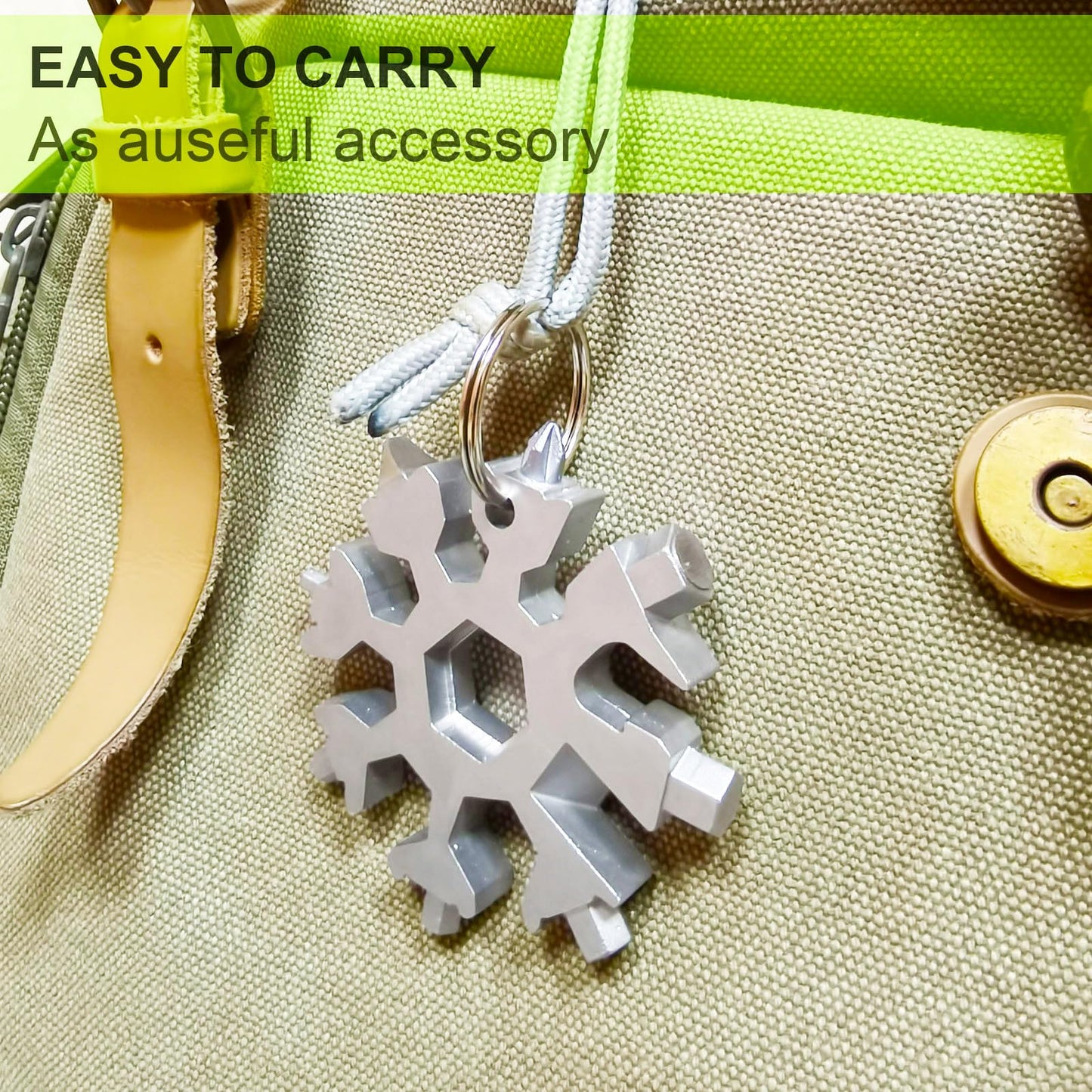 Stocking Stuffers for Men, Snowflake Multitool 2PCS 18 in 1 Stainless Steel Snowflake Multi Tool, Cool Gadgets for Outdoor Travel Camping Daily