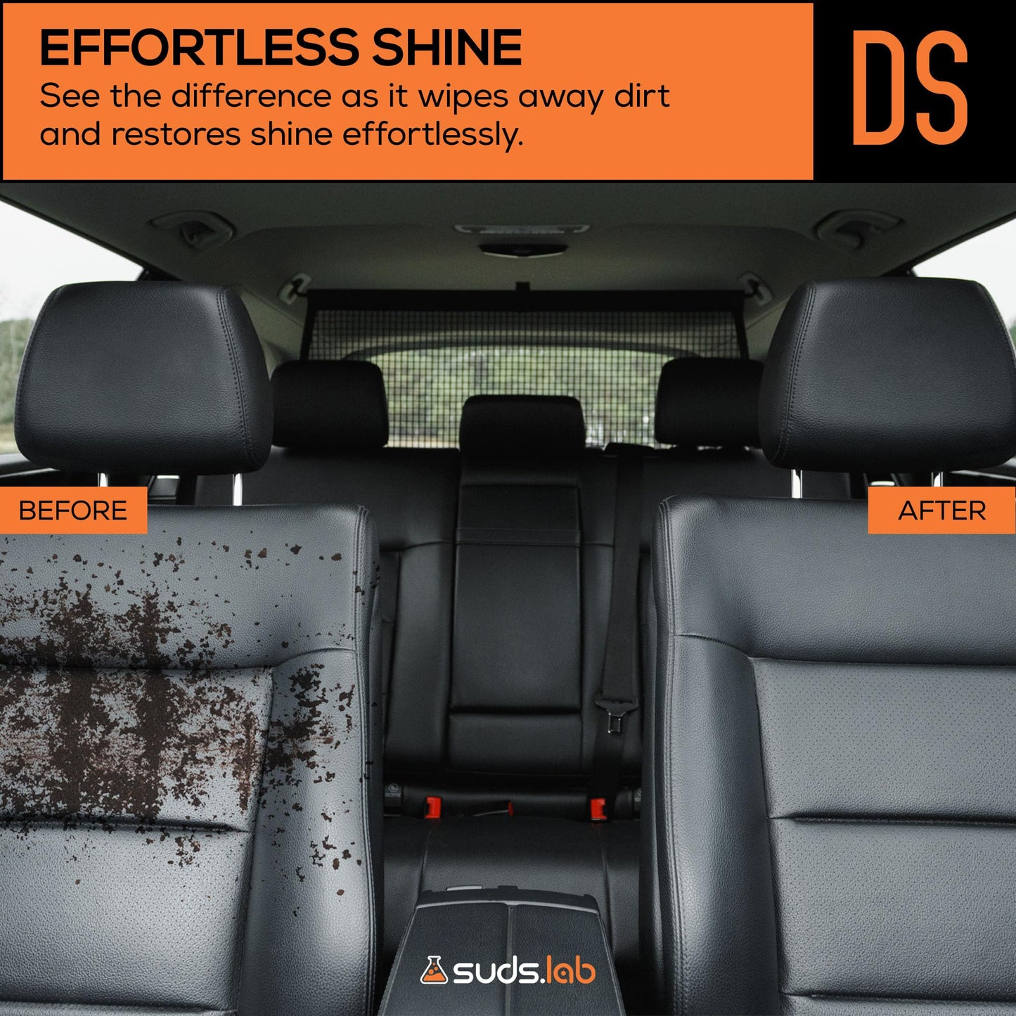Suds Lab DS Microfiber Detailing Scrub Pads 3-Pack for Car Interior - Safe on Leather, Vinyl, Plastic, Cleaning & Detailing