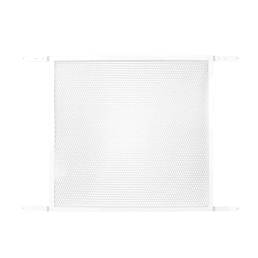 M-D Building Products 14182 Door Grille, Adjustable Fit for Doors 30" to 36" Wide, Easy-to-Install, Ideal for Residential and Commercial Use (White)