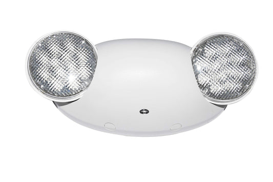 LIT-PaTH LED Emergency Light with 2 Bug Eye Heads, Backup Battery, UL 924 & CEC Certified, 120/277V, White, 1-Pack