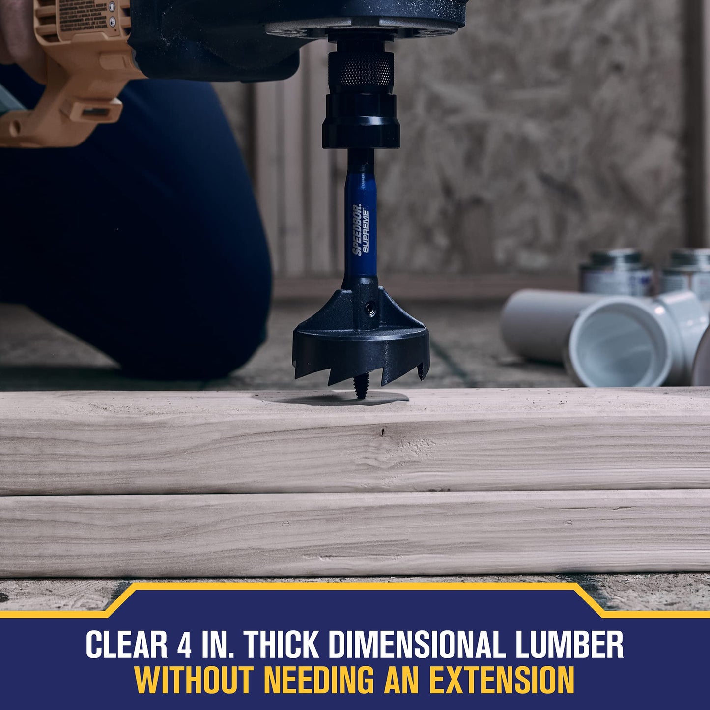 Irwin Tools IRWIN SPEEDBOR SUPREME Woodboring Self-Feed Drill Bit 2 in. X 6 in. (IWAX2007)