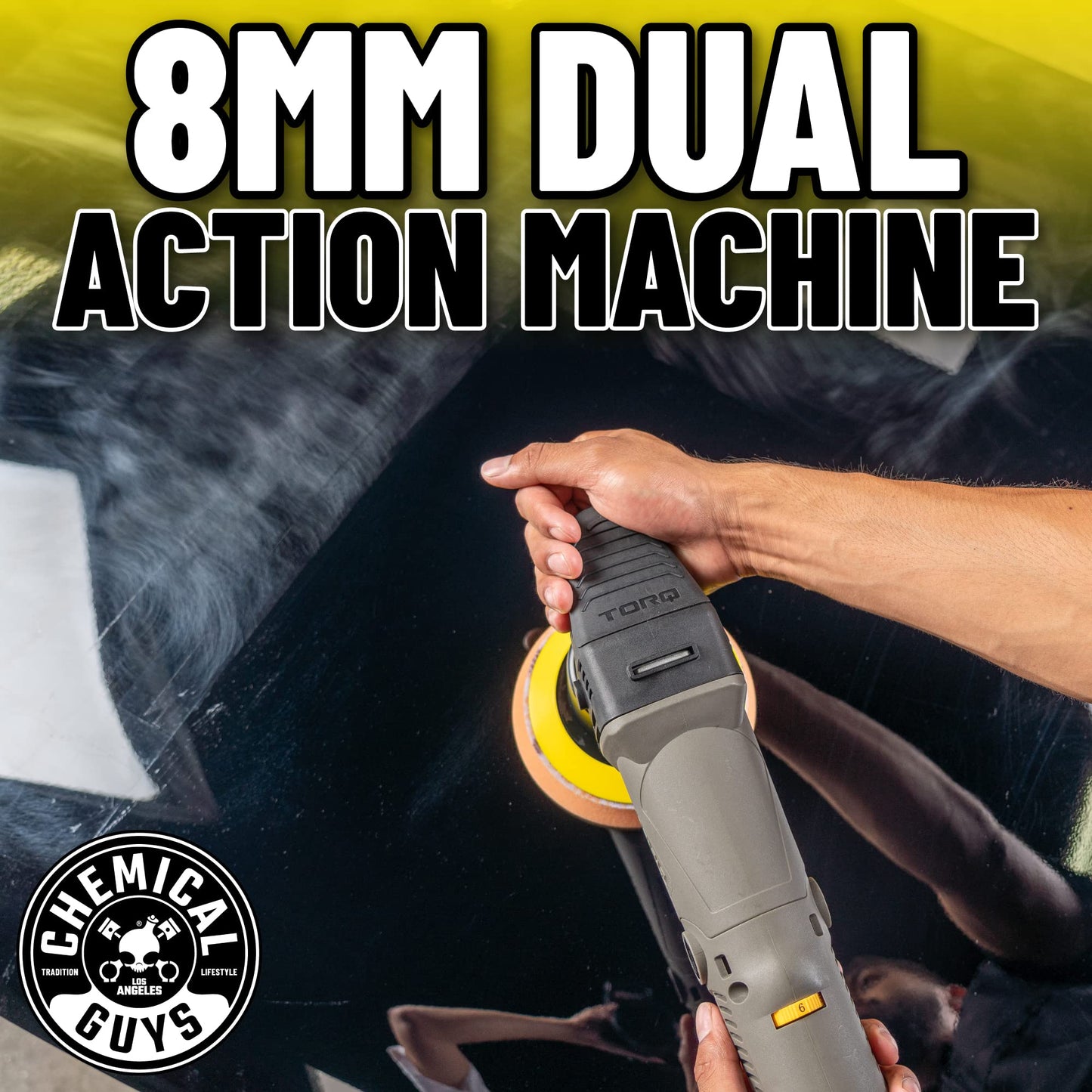 Chemical Guys TORQX 13-Piece Dual-Action Polisher Kit with Pads, Accessories & Arsenal Bag for Paint Correction and Detailing