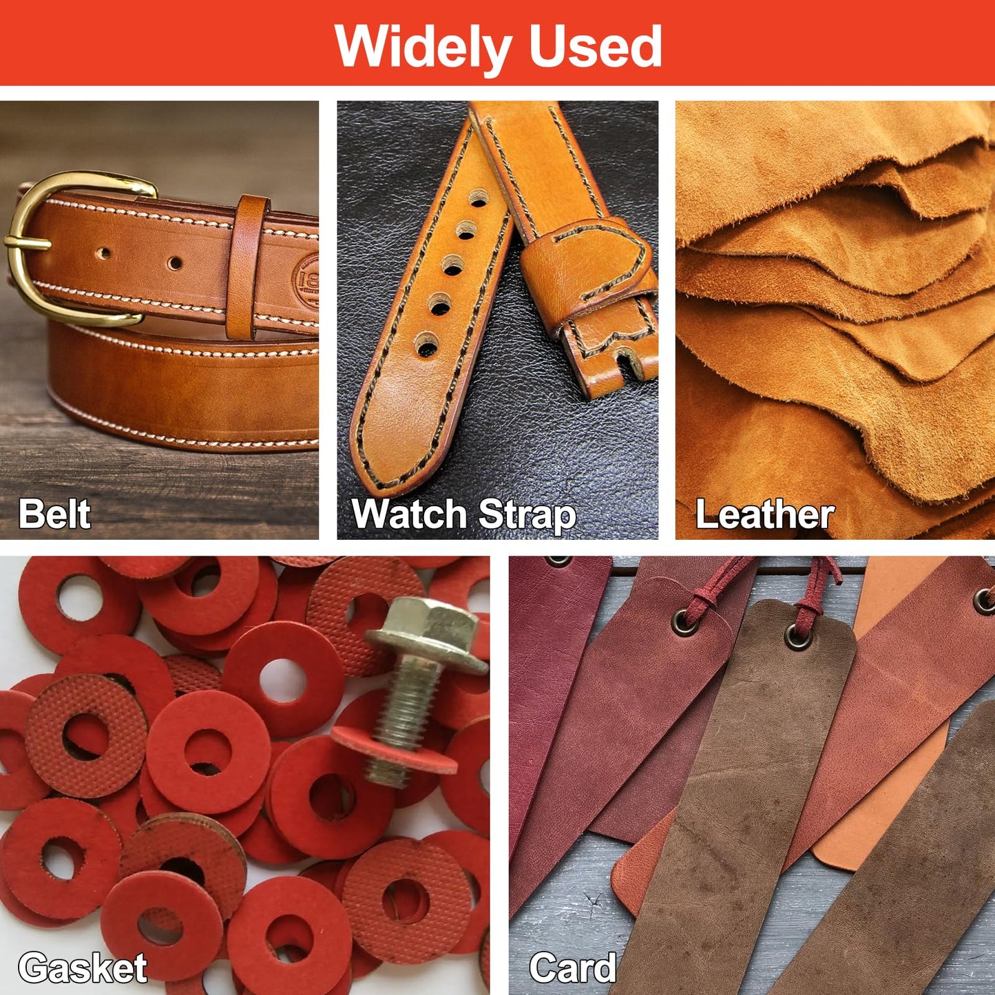 Spurtar 12-Piece Heavy Duty Steel Leather Hole Punch Set 3-19mm for Belts, Watch Bands, Cloth & Gaskets with Storage Bag