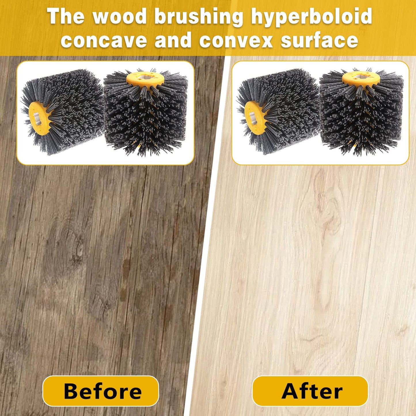 60 Grit Abrasive Nylon Drawing Wheel,4.7" x 4" Surface Conditioning Tool Drum,Burnishing Polishing Tool for Metal Polishing Paint, Rust, Oxidation