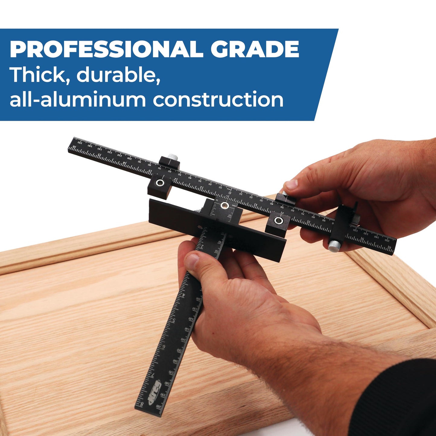 Kreg Cabinet Hardware Jig Pro - Install Hardware with Accuracy - Precise Knob & Pull Installation - Adjustable Drill Guides & Reversible - KHI-XLPULL