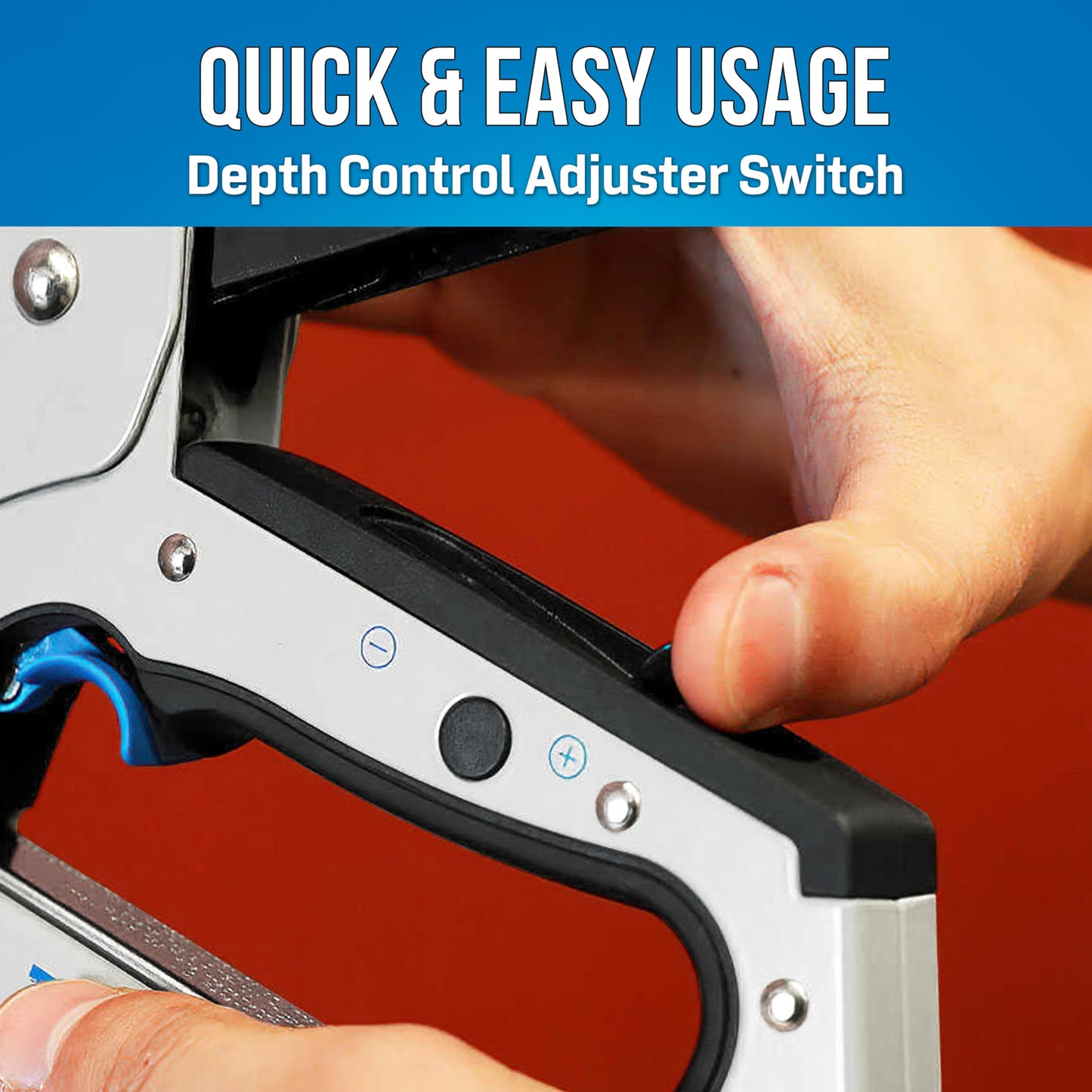 Jonard Tools STG-100 TriggerTack Insulated Cable Stapler – Ergonomic, Adjustable Depth, Fits Wires up to 5/16", Jonard & Arrow Staples