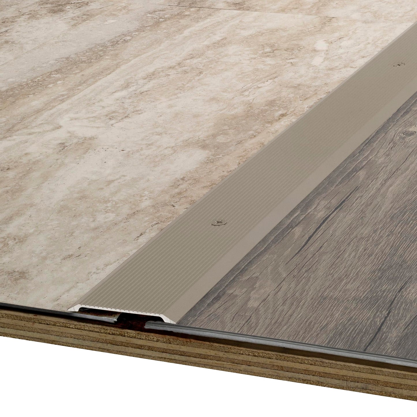 M-D Building Products 43934 2-1/2 in. X 36 in. Pewter Aluminum Seam Binder w/Screws & Anchors