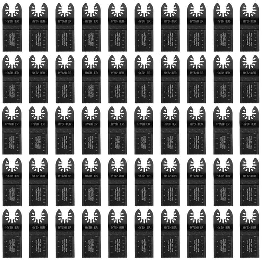 50 Pcs Oscillating Tool Blades, Professional Universal Oscillating Saw Blades, Wood, Quick Release Durable Multi Tool Blades Fit All Models