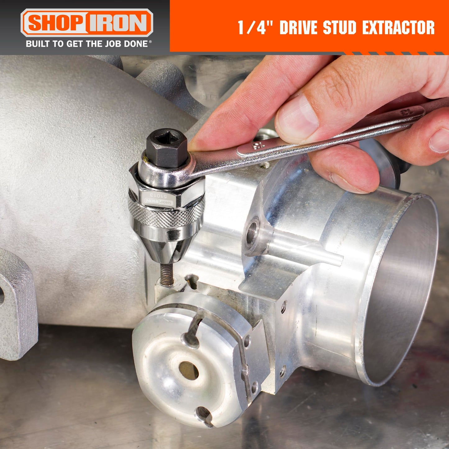 Shop Iron 51013 1/4-Inch Drive Mini Damaged Bolt and Stud Extractor | Works on 1/64-Inch-1/4-Inch Studs