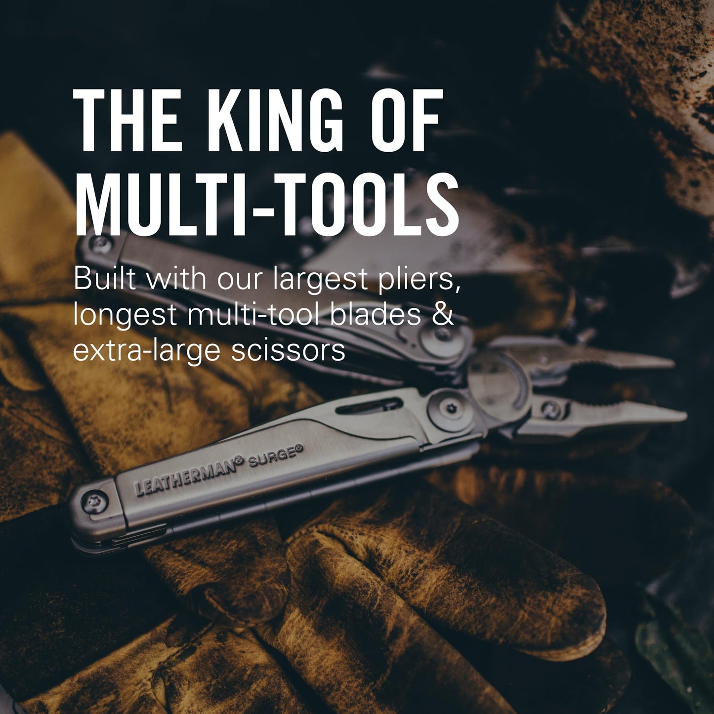 LEATHERMAN, Surge, 21-in-1 Heavy-Duty Multi-tool for Work, Home, Garden, DIY & Auto, Stainless Steel