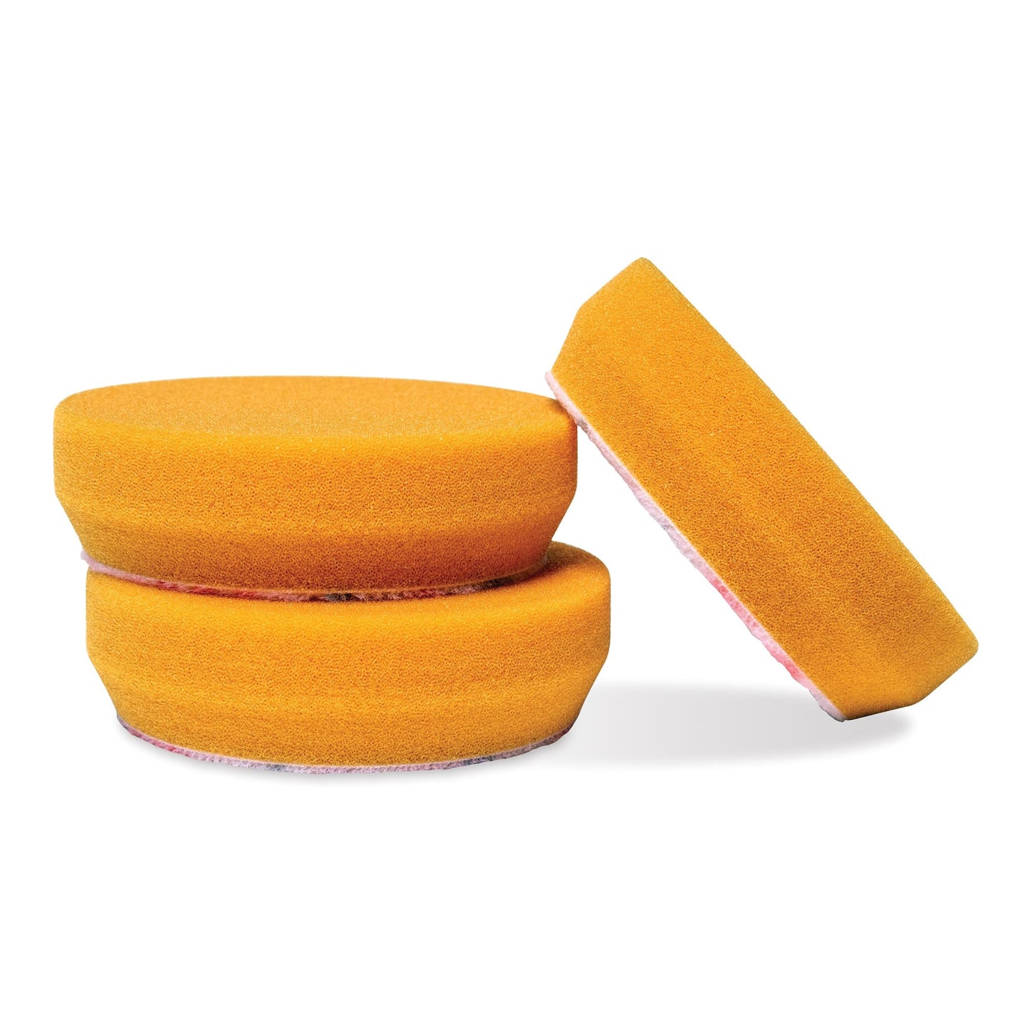 Griot's Garage 3" Orange Foam Correcting Pads, 3-Pack, Machine-Washable, Removes Light to Moderate Paint Defects for Car Detailing