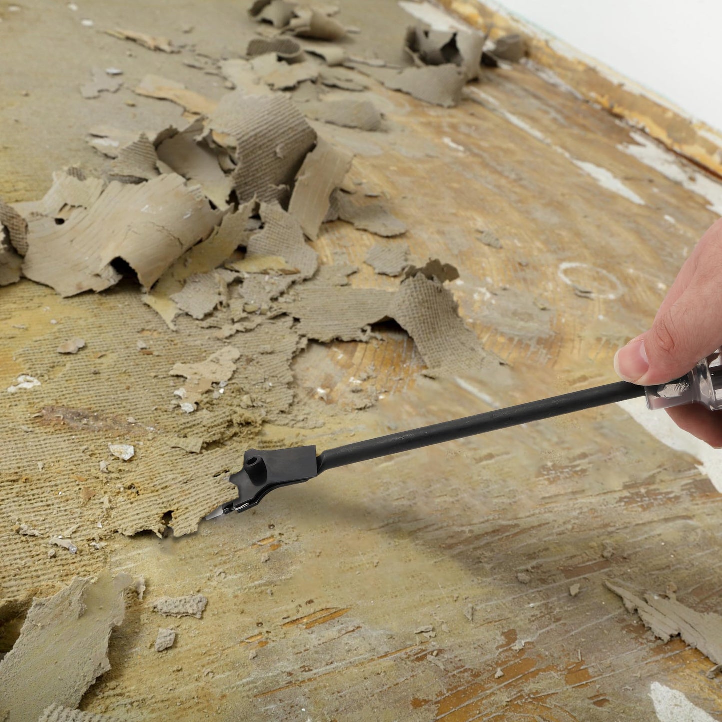 Bates- Long Reach Extension Scraper, 11-Inch, Razor Scraper with Extra 3 Double Edged Plastic & 3 Metal Blades, Long Handle Razor Blade Scraper, Razor Scraper, Window Scraper, Scraper Tool