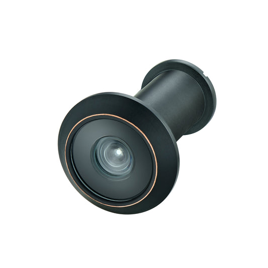 TOGU TG3016NG-CBC UL Listed Solid Brass HD Glass Lens 220-degree Door Viewer Peephole for 1-3/8" to 2-1/6" Doors, Classic Matte Black Finish