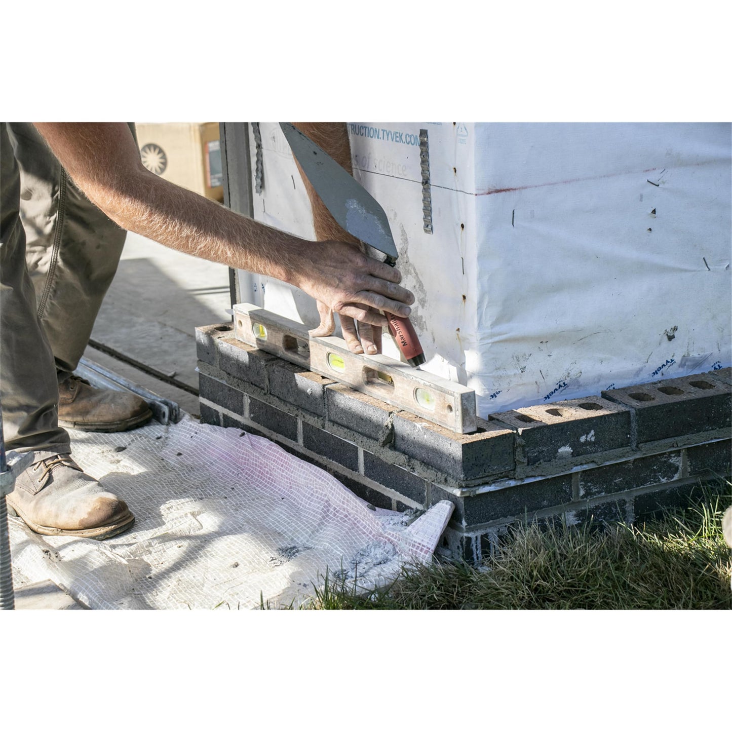 MARSHALLTOWN Brick Trowels, London Style, 12 x 5-1/8 Inch, DuraSoft Handle, Brickwork, Blockwork, Stonework, Masonry, Made in USA, 33 12FG