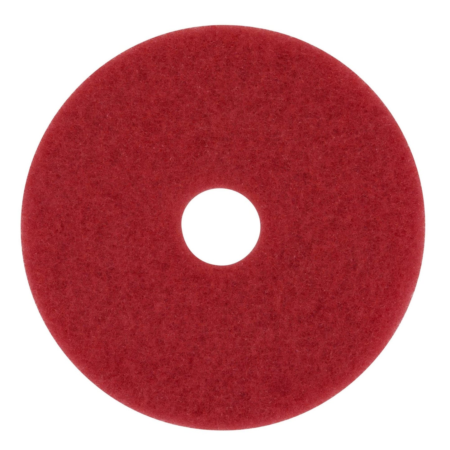 3M Buffer Floor Pad 5100, Red, 20", 5/Case, Removes Soil, Scratches, Scuff Marks, and Black Shoe Heel Marks