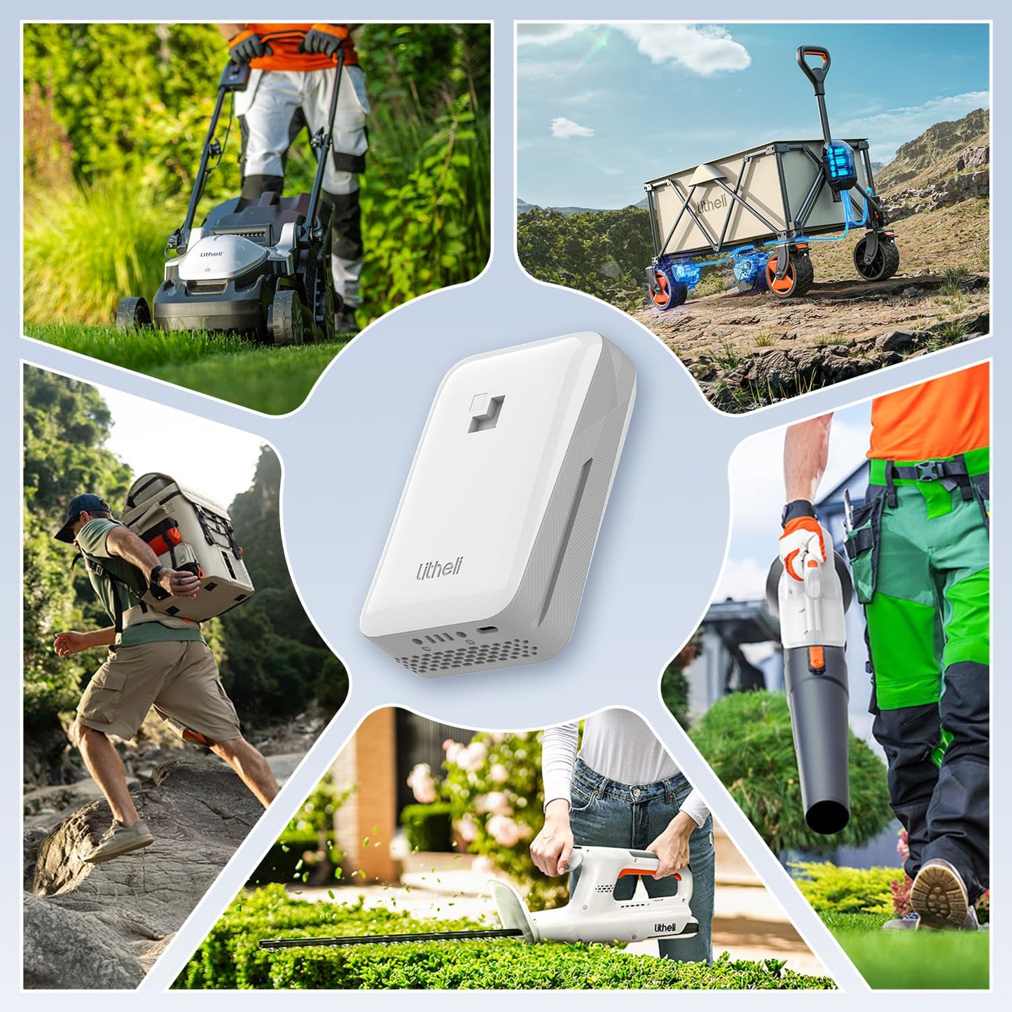 LiTHELi Battery Pack 4.0Ah,20V Replacement Lithium Batteries U20 Power Tools and Outdoor Power Equipment