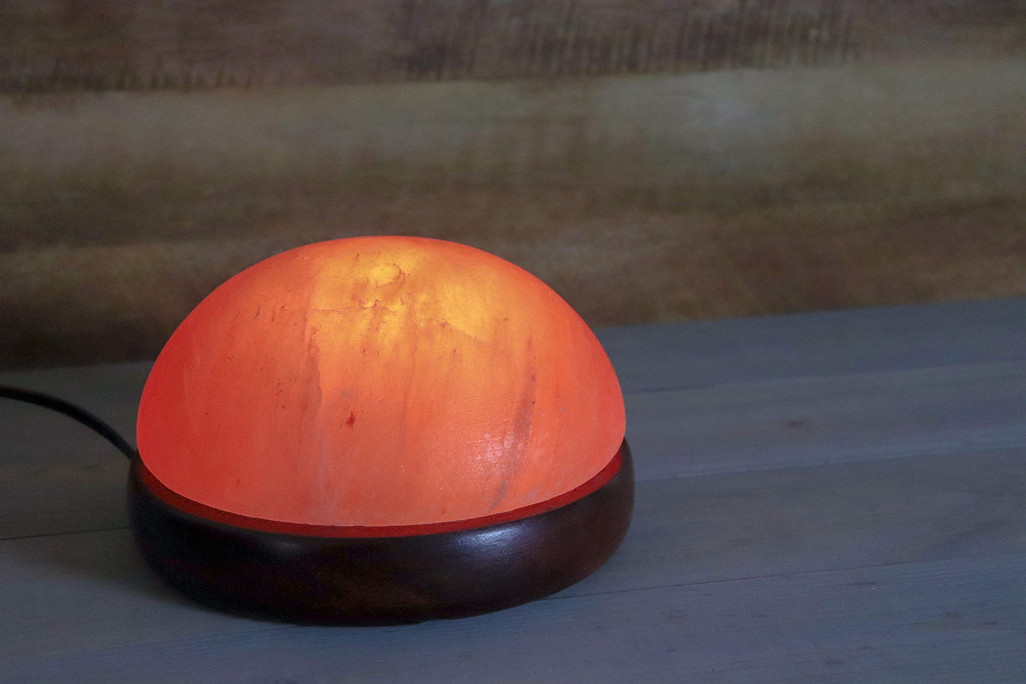 Himalayan Secrets® Salt Dome Lamp | for Warming Up Hands and Feet (9" Diameter)