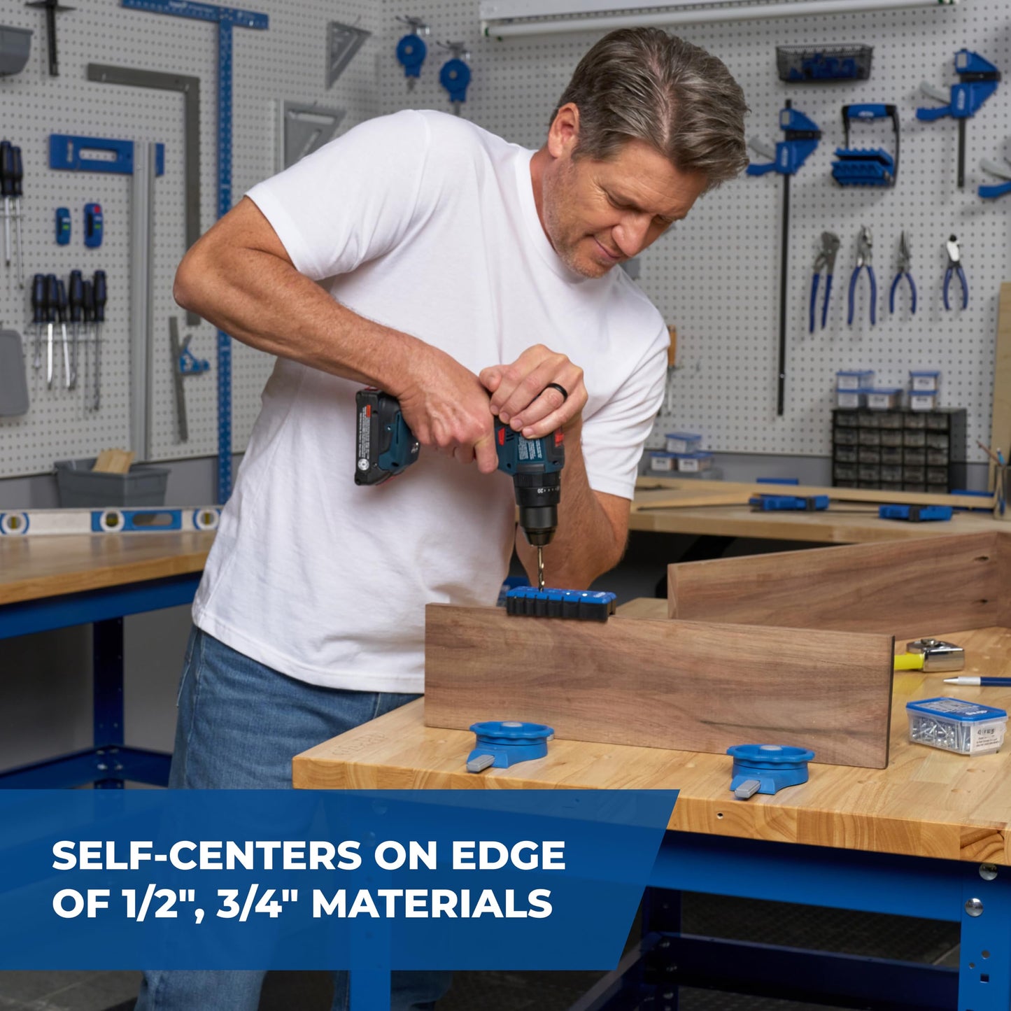 Kreg Portable Drilling Guide - 6 Hardened Drill Guides for Carpentry - Craftsman Tool Accessory