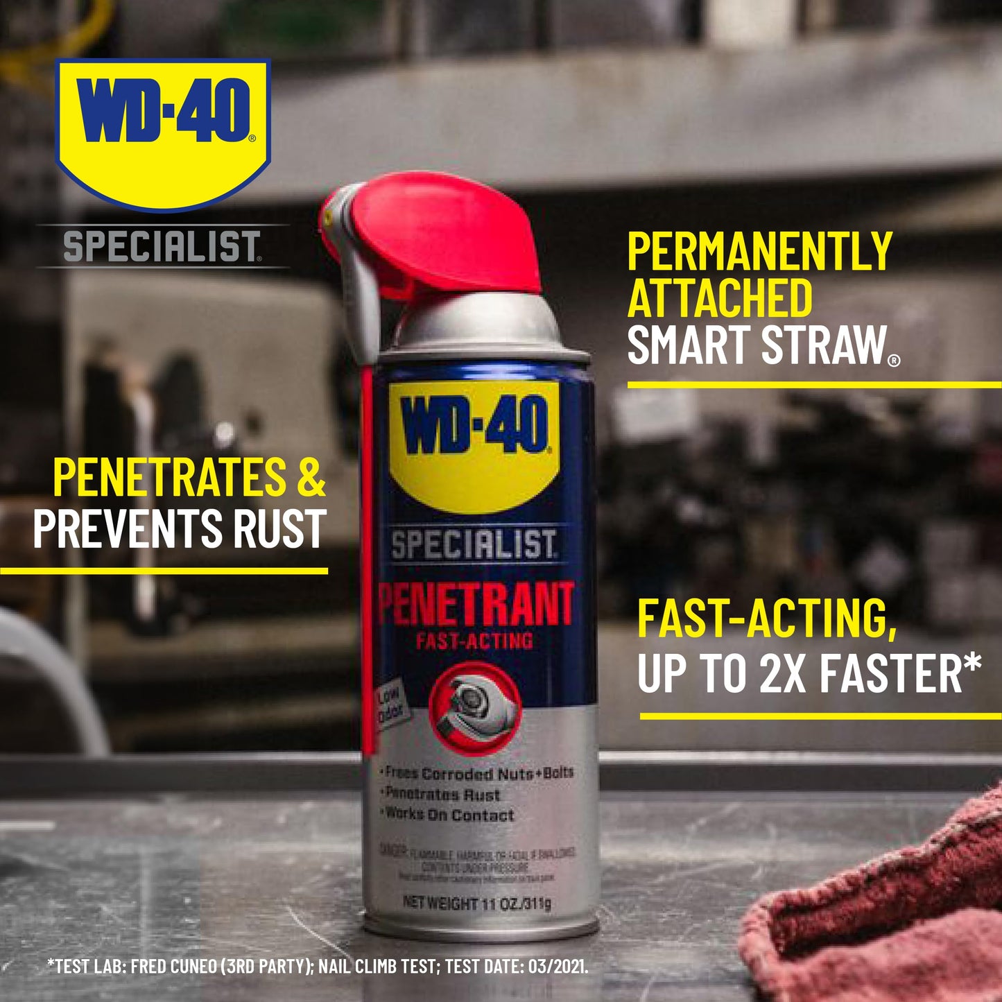 WD-40 Specialist Penetrant with SMART STRAW SPRAYS 2 WAYS, 11 OZ [6-Pack]