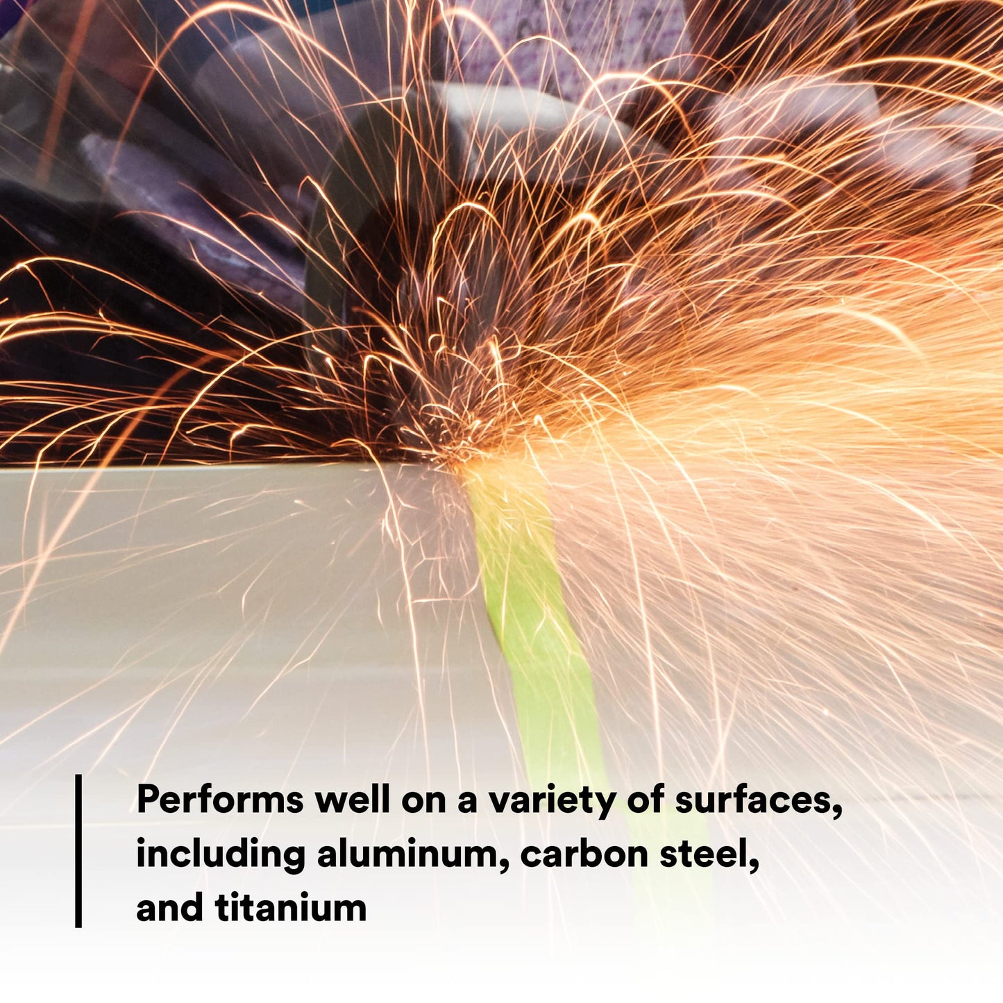 3M Green Corps Reinforced Weld Grinding Wheel 01991, 3 in, .22" x 3/8" 5 Pack Heavy Duty, Resin Bonded, Long Lasting Wheel for Fast Cut, Auto Body