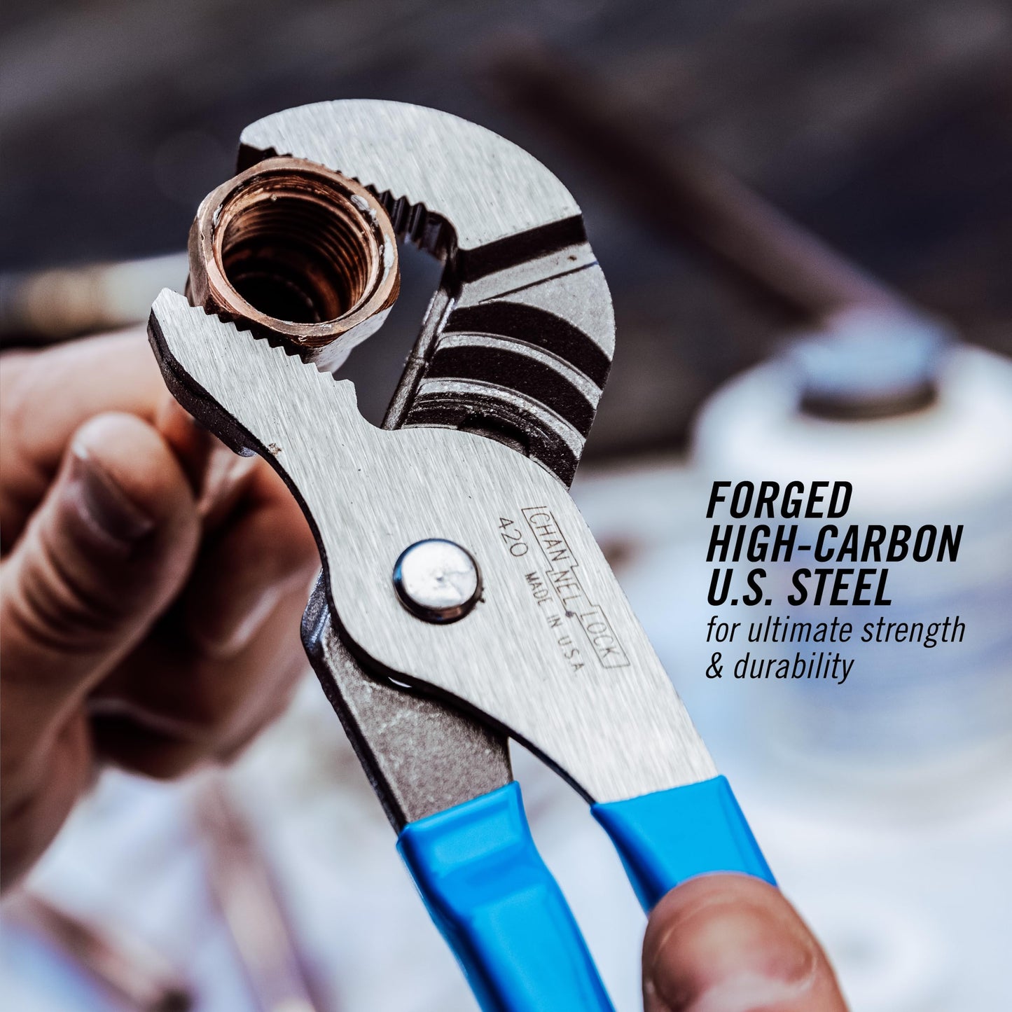 Channellock 3pc Tongue & Groove Pliers Set GS-3 - Laser Heat-Treated Teeth, High Carbon Steel - 6.5", 9.5", 12"