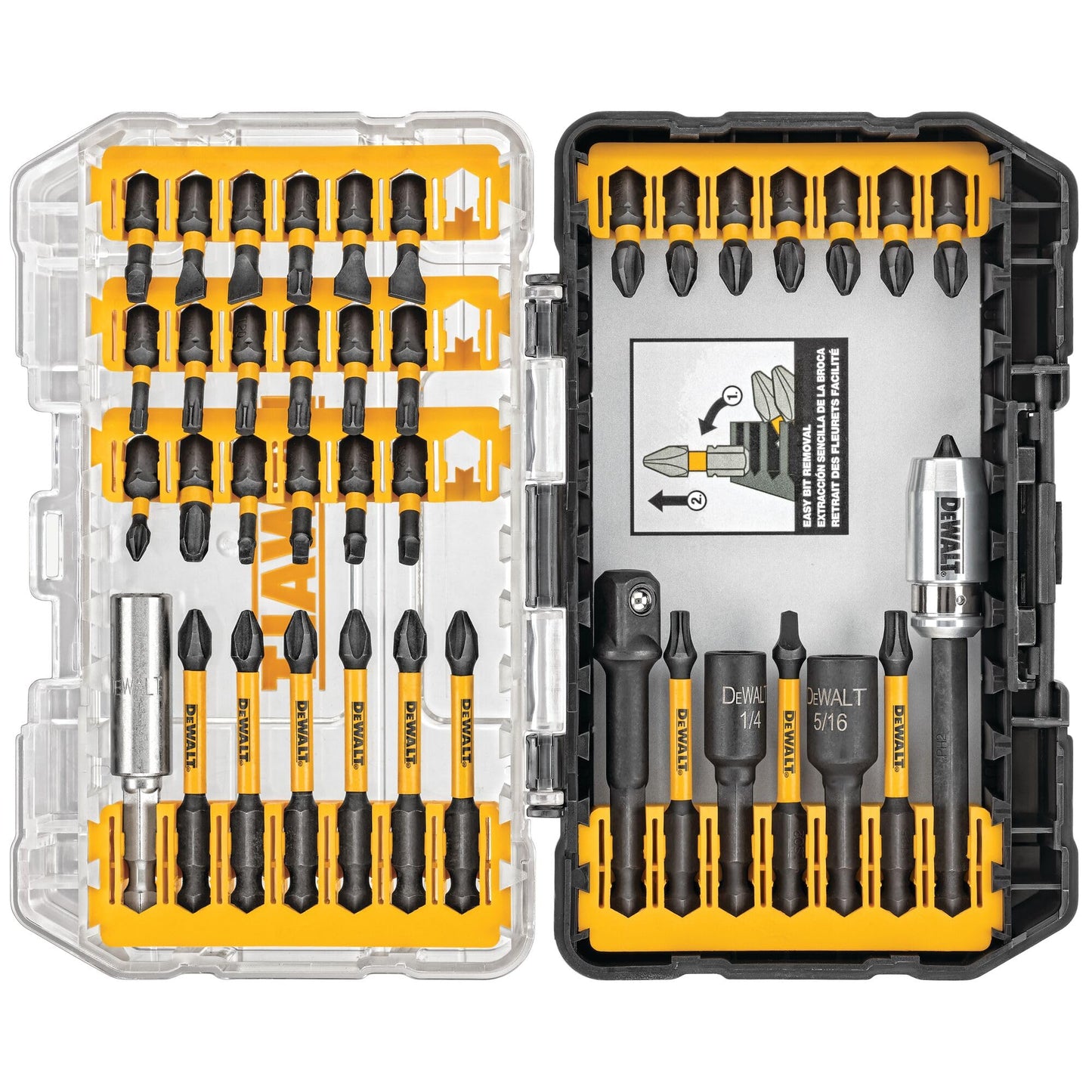 DEWALT Screwdriver Bit Set, 40 Pcs. Impact Ready, FlexTorq Impact Driver Bit Set with Storage Case (DWA2T40IR)