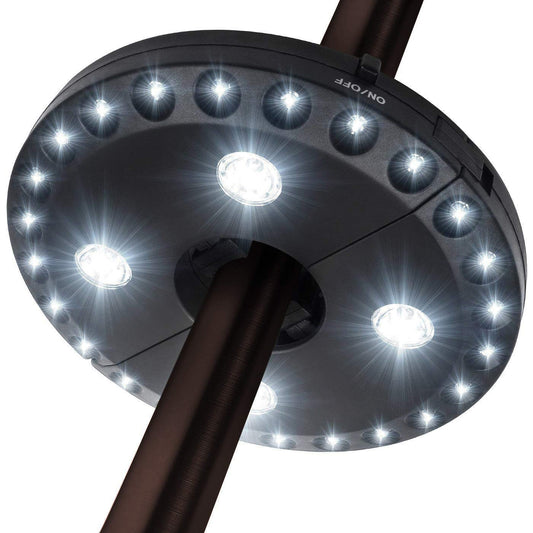 Forlivese 28 LED Patio Umbrella Light, 3 Modes, Cordless, 200 Lux, Battery Operated, Ideal for Outdoor, Camping, Patio, Tents