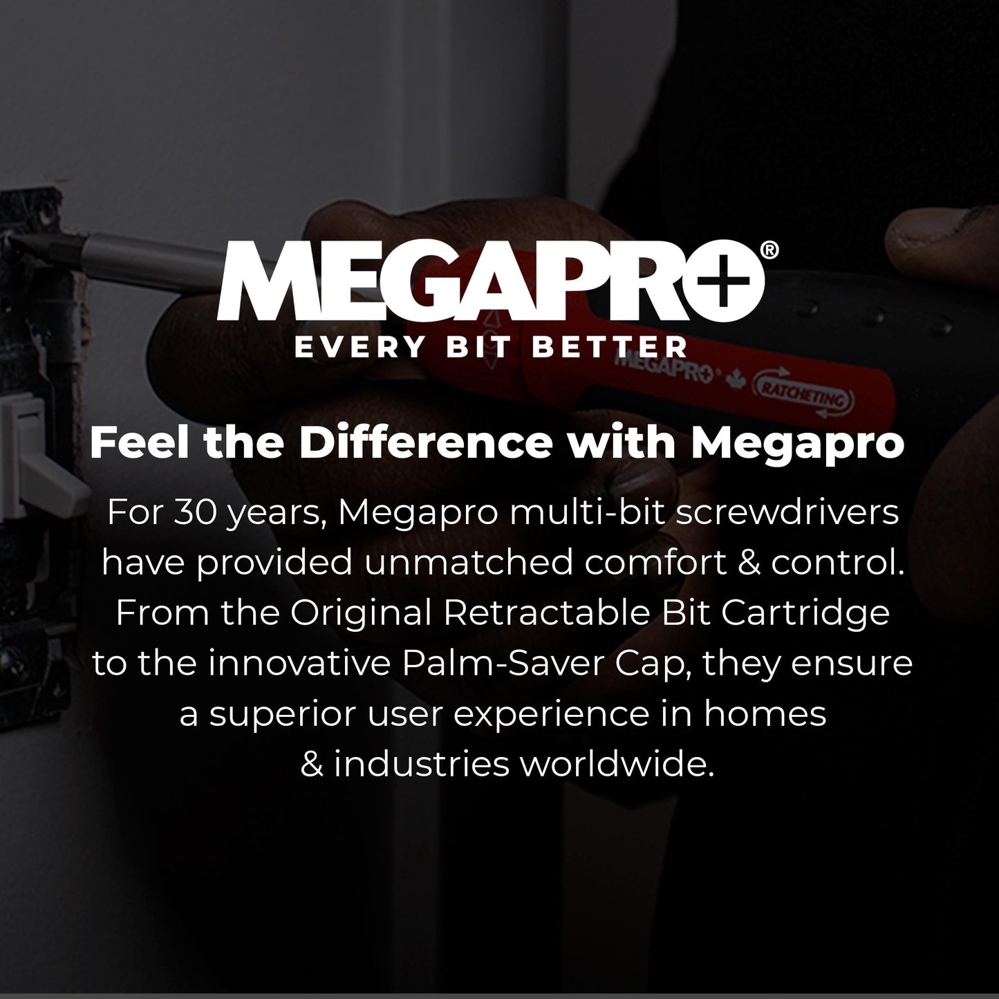 13-in-1 Ratcheting Screwdriver Set w/ ¼" Hex Bits for Phillips, Flat, Star & Square – Retractable Multi-Bit Screwdriver