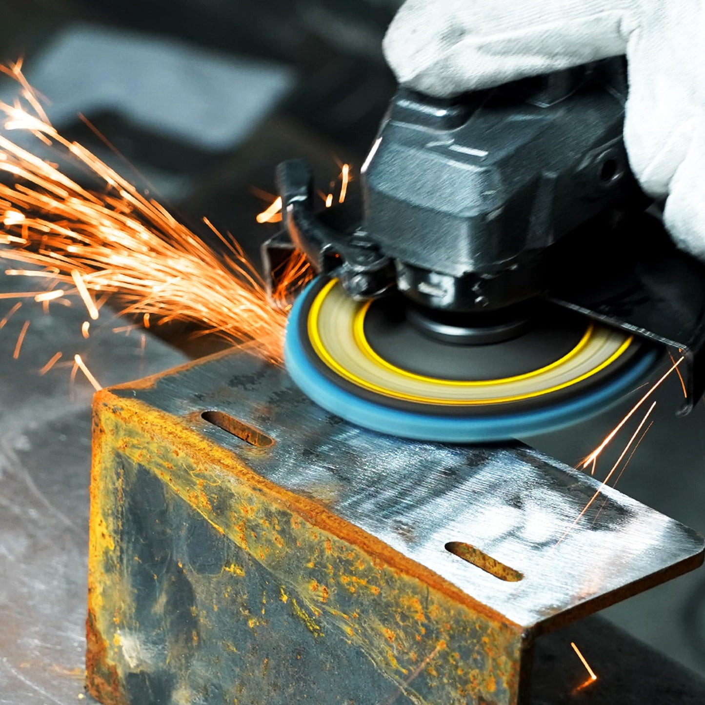 TOLESA 24-Pack 4½" Flap Discs, 40 Grit Type 29 Zirconia Grinding Wheels for Angle Grinder, Sheet Metal, Cast Iron & Stainless Steel