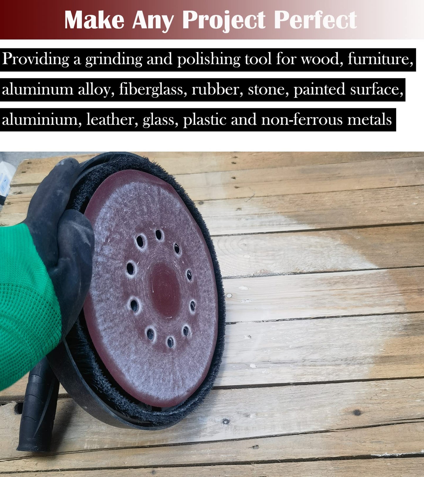 SACKORANGE 50-Pack 9-Inch 120 Grit Drywall Sanding Discs, 10-Hole Hook & Loop Aluminum Oxide Sandpaper for Drywall, Wood & Furniture Finishing